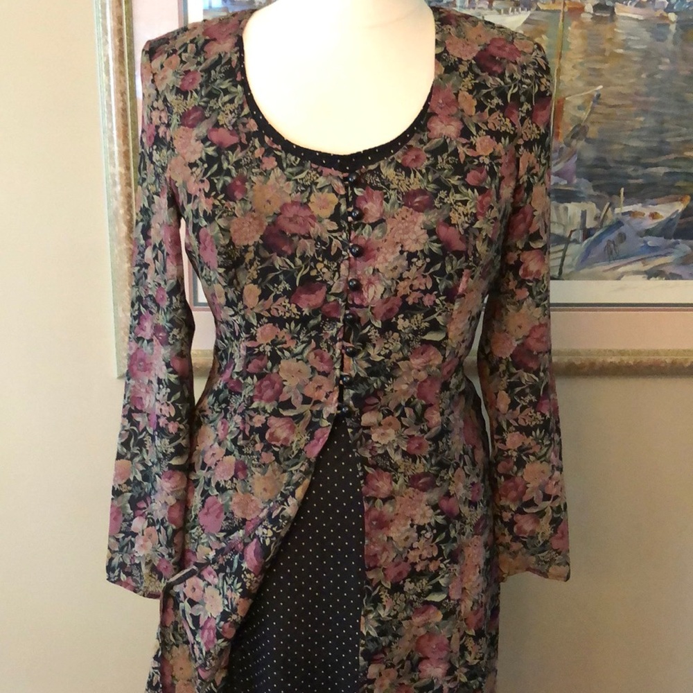 MODA INTL Botanical Print Dress
